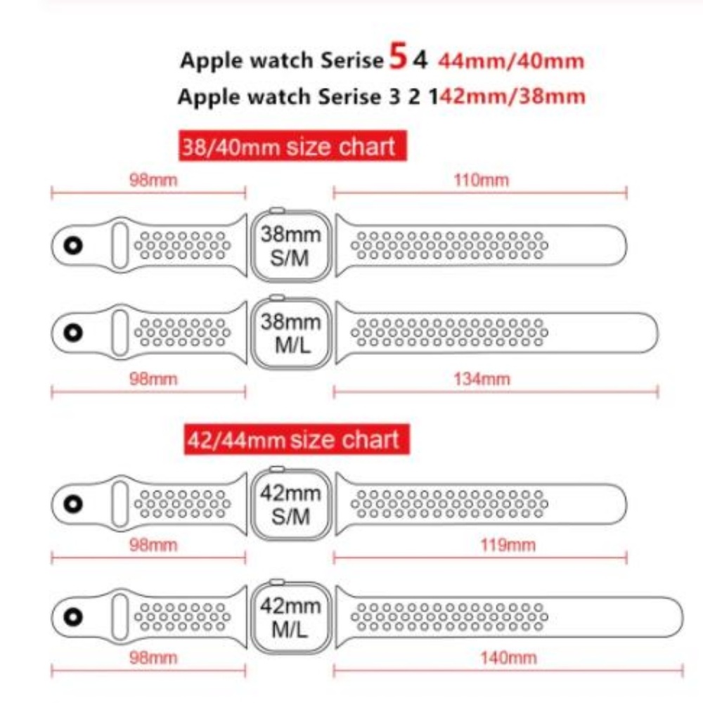 ❤️NEW Coal-Black Sport Band For Apple Watch - Picture 3 of 4